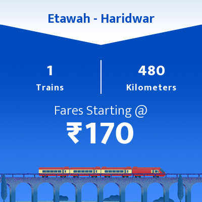 Etawah To Haridwar Trains